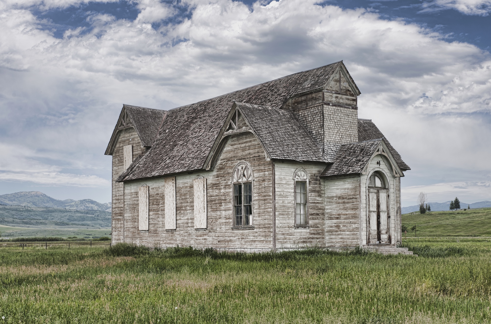 Abandoned chapel in the countryside