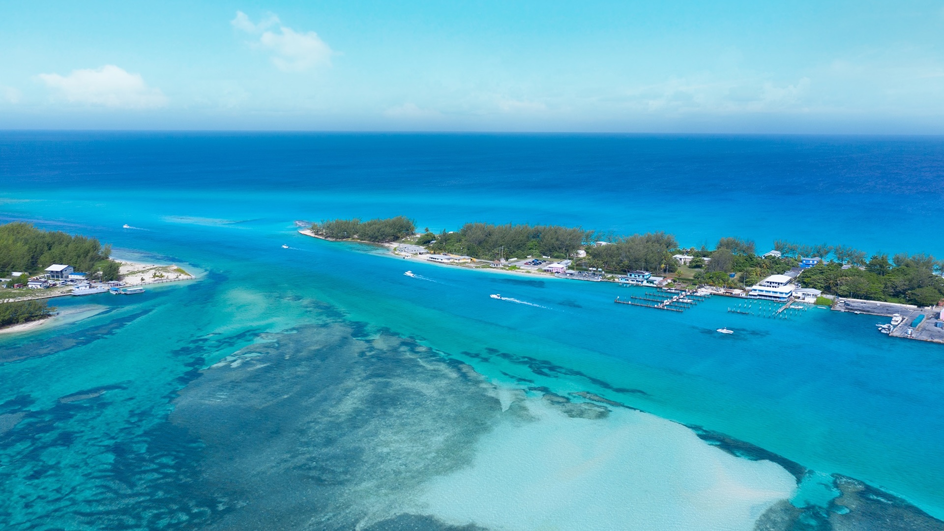 Approach channel into Bimini