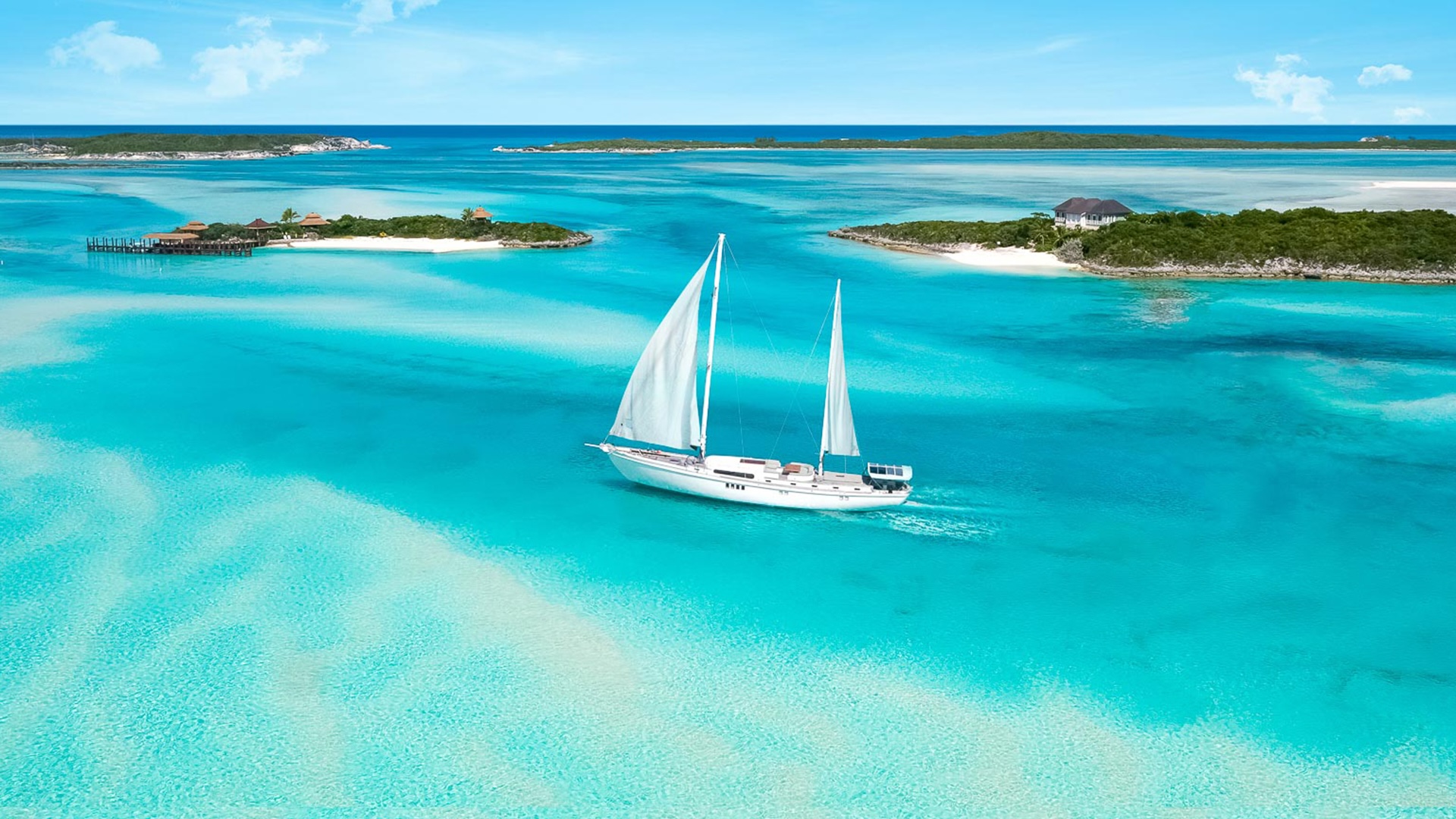 Berry Islands turquoise water and sandbars