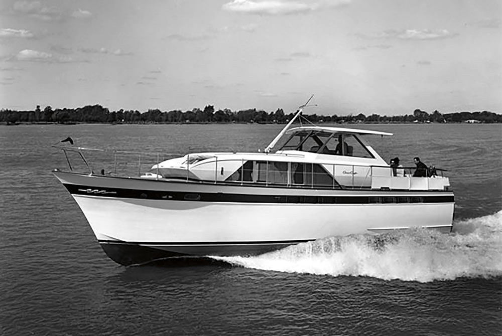 The last mahogany Chris-Craft, a 57-foot Constellation, built in 1971